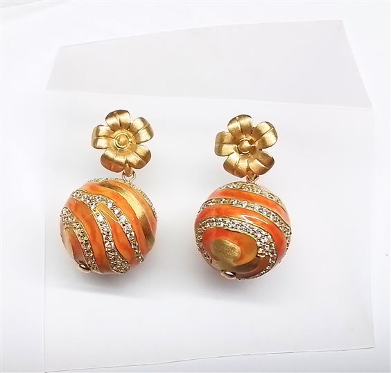 Orecchini Misis Donna Rubra in Argento Zircone RUBRA PEZZO UNICO - RUBRA PEZZO UNICO